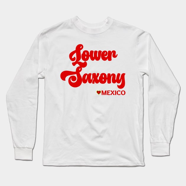 Lower Saxony: I love Germany  Deutschland Long Sleeve T-Shirt by teezeedy